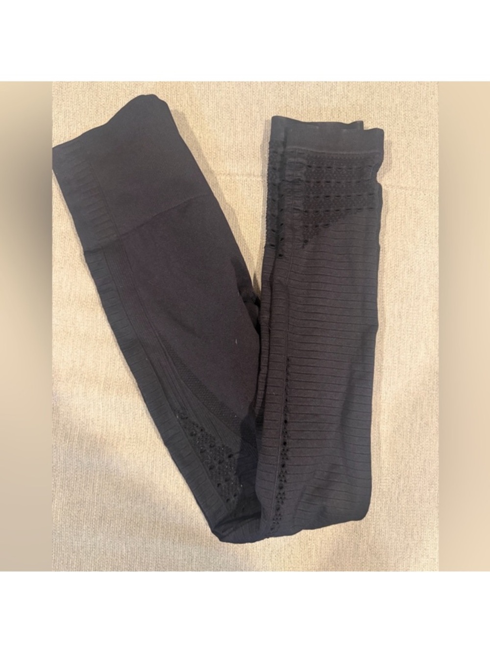 Gymshark Black High-Waist Seamless Laser-Cut Leggings - Picture 5 of 5